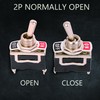 Waterproof Toggle Switch SPST 2 Pin ON Off Toggle Switch