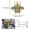 Pack of 2 Metal Knobs with Bee Motif Pull Handles