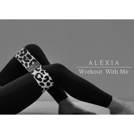 ALÉXIA Leopard Pattern Training Tube, Strength, Stretch Band, Tube, Training Band, Training Band, Elastic Band, Resistance Band, Yoga Belt, Muscle Training, Rubber, Muscle Training, Band, Hip Band,