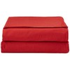Cocoon Monk Red Cotton Travel Blanket 84" x 35"