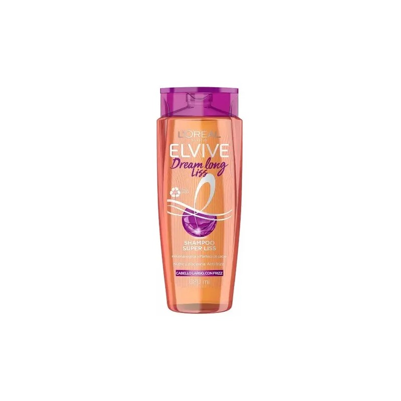 Shampoo Dream Long Liss 680ml Elvive Keratina Vegetal Y Manteca