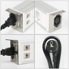 Power strip under the worktop, 4-way multiple socket with 2
