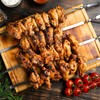 20 Pieces Kebab Skewers, Metal Skewers for Barbecue, Flat Skewers,