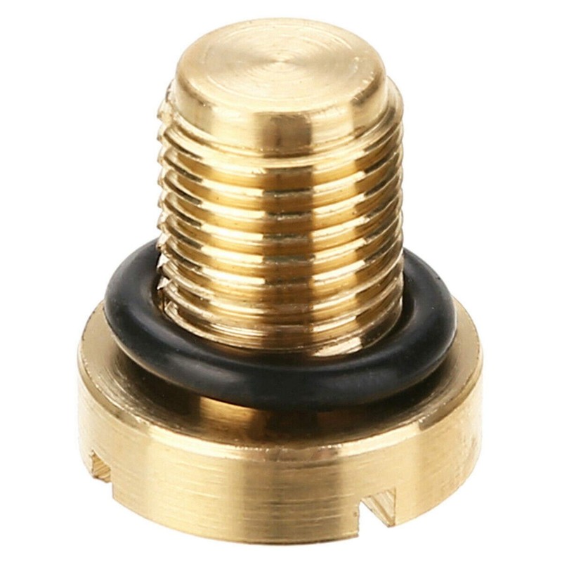 10X 17111712788 Radiator Overflow Coolant Expansion Tank Bleeder Screw Gold