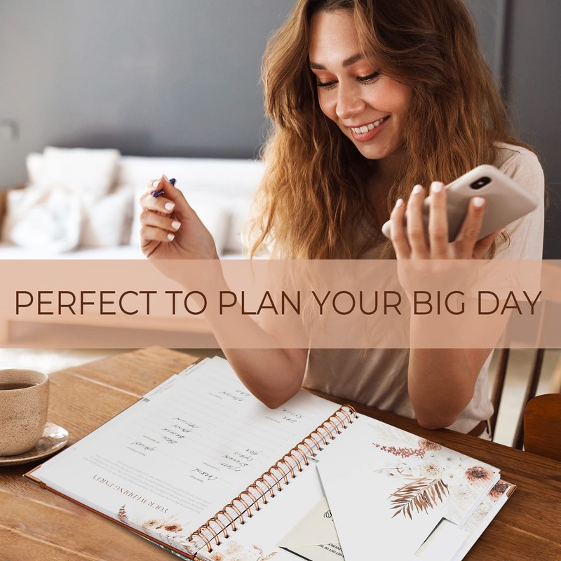 Beautiful Boho Wedding Planner Book and Organizer - Enhance Excitement