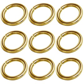 DIY925 Jump Rings Diameter 3 mm Open 925 Sterling Silver Double Gold-Plated Nickel Free for Jewellery Making DIY Pack of 10