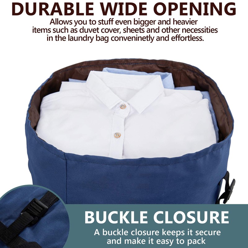 Laundry Bag Backpack Extra Large, 115L Laundry Backpack with Padded