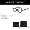 YAMEIZE Blue Light Filter Glasses for Men and Women Oval