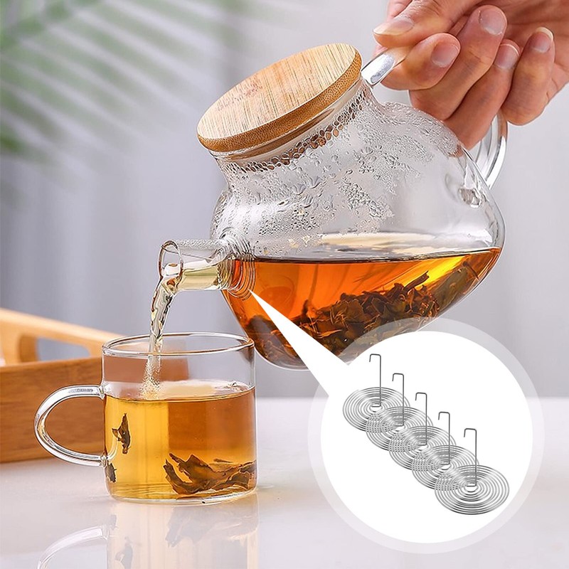 Teapot Spout Strainer 20pcs Round Kettle Spout Filter Insert Inside