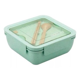 MOMSY Lonchera Ecológica Cuadrada 1100ml: Lleva Tus Comidas