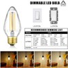 Leools E26 Vintage Edison Bulbs 8W Dimmable LED Bulbs Soft