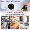 Swpeet 5Pcs 3-Inch No Hole Hook and Loop Soft Polyester