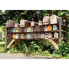 Avanti Press Cluster of Mailboxes America Collection Hello/Friendship Card