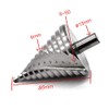 Mengshen Forstner 6-60mm Step Drill Bits Spiral Groove 12 Steps