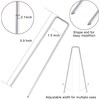 Garden Stake 100pcs Garden Landscape Staple Anti-Rust Securing Pegs Steel