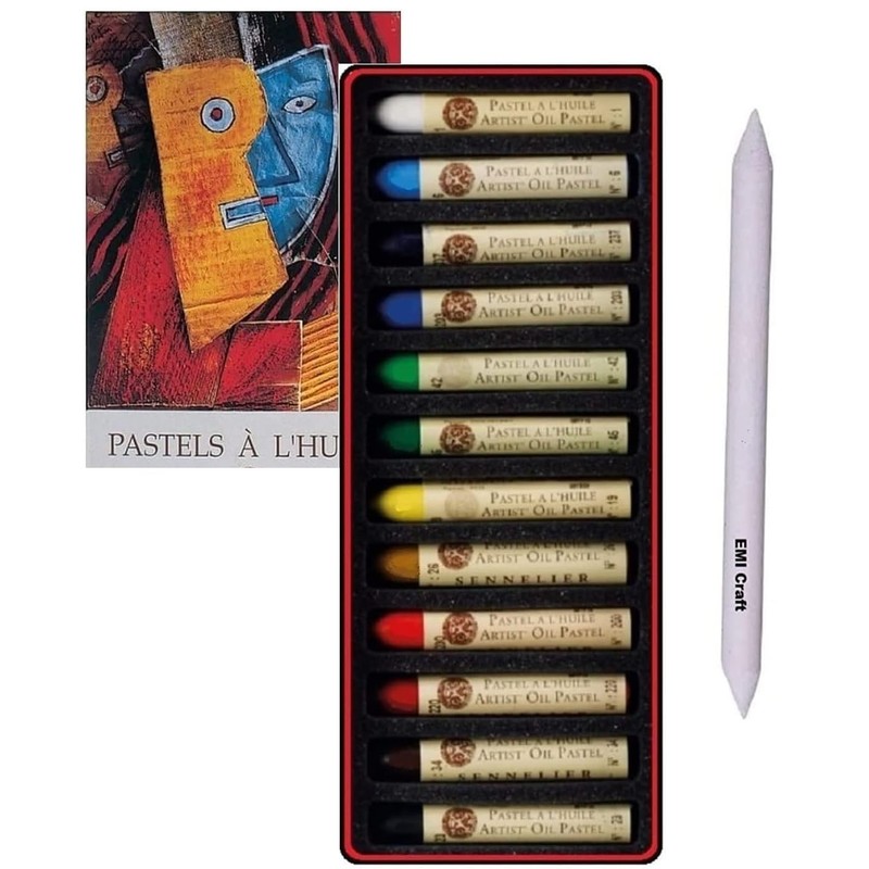 Sennelier Oil Pastels 12 Colours – Made in France