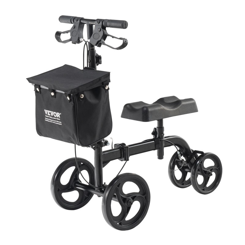 R&D Hardware Folding Knee Scooter - Steerable Knee Walker for