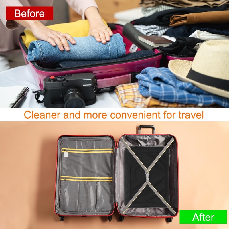 QUARKZMAN Compression Pack Cube for Suitcases 45 x 34 x