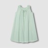 JAJU Soft Seersucker Sleeveless Pajama Dress_Mint
