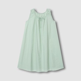 JAJU Soft Seersucker Sleeveless Pajama Dress_Mint