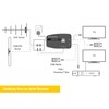 DigiShark 2 Way TV Aerial Signal Booster&Splitter Amplifier, Improves Picture