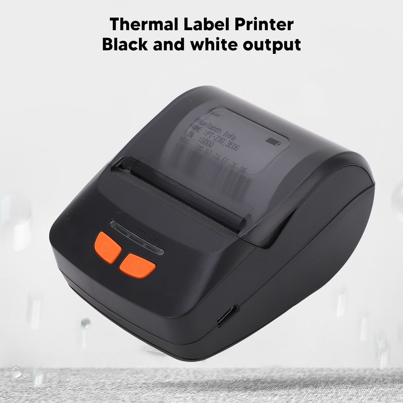 Bluetooth Thermal Printer with Label Paper Portable POS Barcode Printer