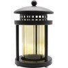 Grave Lantern with Columns 21 cm (Black)
