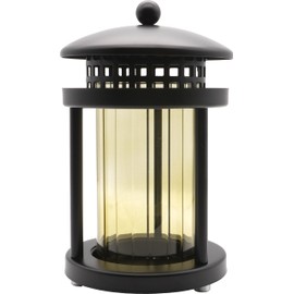 Grave Lantern with Columns 21 cm (Black)