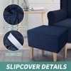 YEMYHOM Ottoman Cover Latest Jacquard Design High Stretch Folding Storage