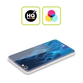 Head Case Designs Blue Blaze Hot Rod Flames Soft Gel Case Compatible With Oppo Reno7 5G / Find X5 Lite