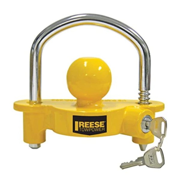 Reese REESE Towpower 72783 Coupler Lock, Adjustable Storage Security, Heavy-Duty