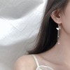 Butterfly Tassel Threader Earrings for Women Girls Delicate Pearl Charm