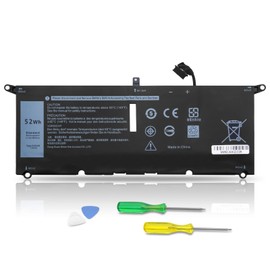 DXGH8 Laptop Battery for Dell XPS 13 9370 9380 2019 Lnspiron 13 7390 7391 2-in-1 5390 5391 7490 Latitude 3301 E3301 Vostro 5390 5391 Series 0H754V H754V G8VCF G8VCF6C HK6N5 P113G001 P82G(7.6V/52Wh)