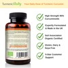 Organic Turmeric Curcumin Capsules Triple Strength with 95% Curcumin -