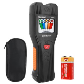 Fochanc Medidor EMF con detector de campo magnético de 5 LED, kit de equipo de caza de fantasmas mejorado, detector EMF para inspecciones en el hogar, oficina y exteriores, batería incluida