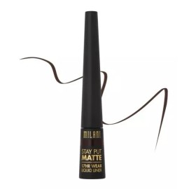 Milani Delineador Stay Put Matte17hrwear Liquideyeliner02coffematte