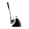simplehuman Toilet Brush with Caddy Stainless Steel, Black