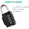 NoBrand Combination Lock Resettable 4 Digit Padlock with Combination, Waterproof