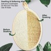 3 Pack Loofah Sponge Exfoliating Body Scrubber - Natural Luffa
