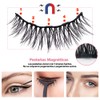 Pestañas Postizas Magneticas,5 Pares Pestañas Postizas Naturales 3D con 2