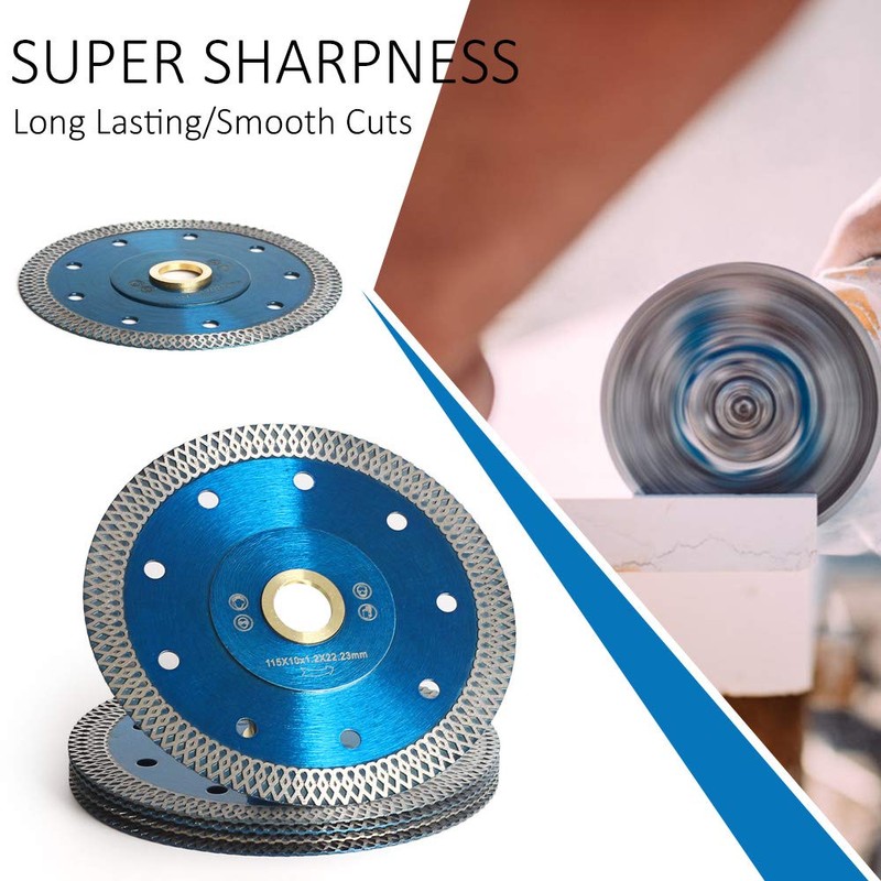 5Pcs/Box Super Thin Diamond Tile Blade 4.5" Porcelain Cutting Blade