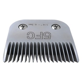 New Hair Gromming Clippers Blades Replacement Fit for Andis Detachable Blade Clippers,Ceramic Blade Chrome Finish,(1/4")(6.3mm) by INGQI