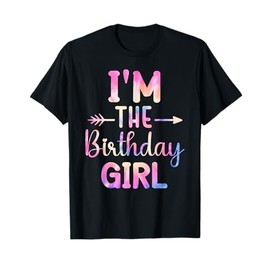 I'm the Birthday Girl Tie Dye Colorful Bday Girl T-Shirt