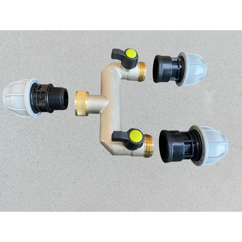 Mdpe Water Supply Pipe Compression Fittings with Metal Manifold/Splitter,Available for
