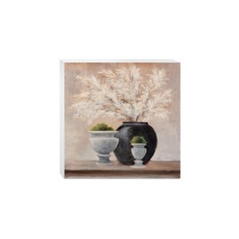 Simple Pleasures Arrangement, Joyride Home Decor, Wood Block Sign, 10"x10" Freestanding, Shelf or Wall Displayed, Artist Designed Home Décor.