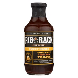 Rib Rack Sweet Honey BBQ Sauce, 19 Ounce (Pack of 6)