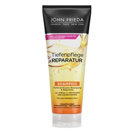 John Frieda Deep Care + Repair Shampoo - Content 250 ml - Deep Cleaning & Repair - For Damaged, Extremely Damaged Hair