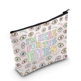 Novelty Optometry Gift I’m Here for The Eyes Zipper Pouch Makeup Bag for Optometrist (for The Eyes EU)