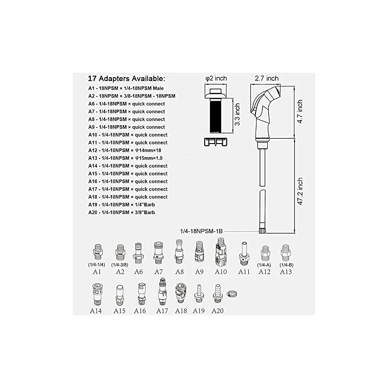Houtingmaan Kitchen Sink Sprayer Replacement, Side Sprayer, Kitchen Sink Faucet