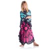 Kanguru, Soft Wearable Blanket Butterfly Shape Reversible Blue and Pink